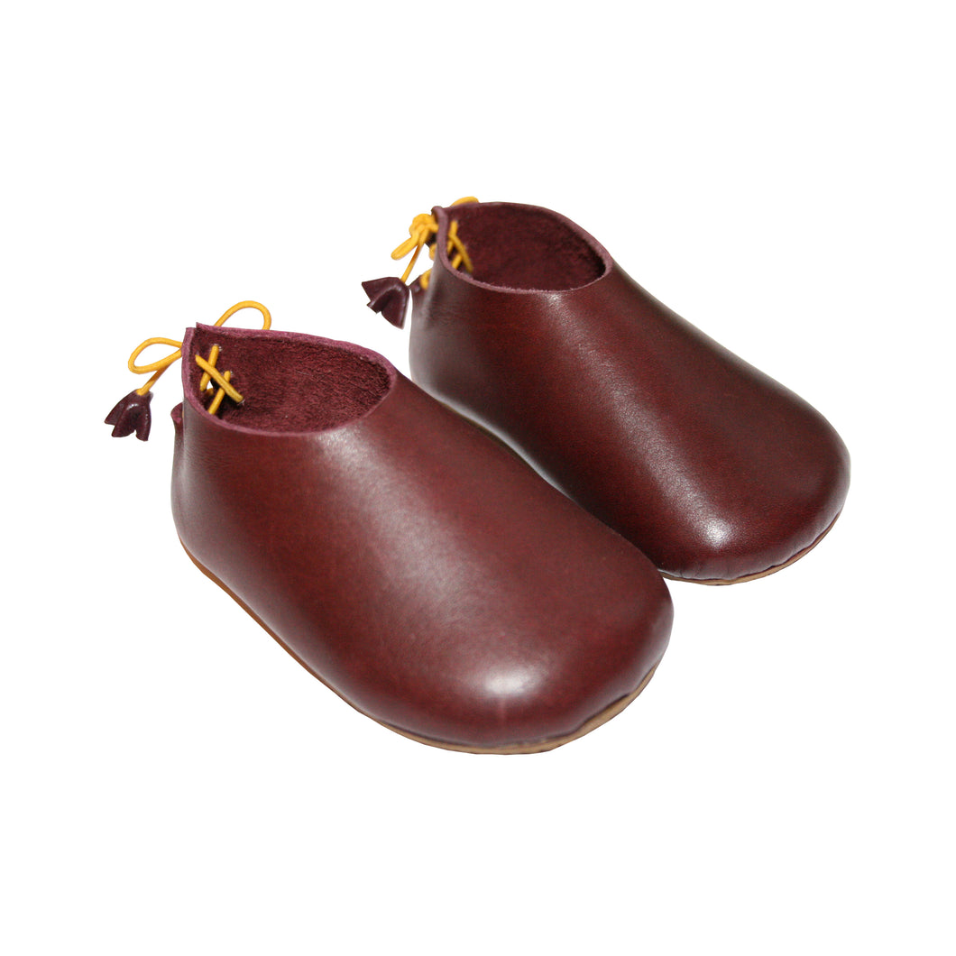 Baby Bella (Burgundy leather clog)