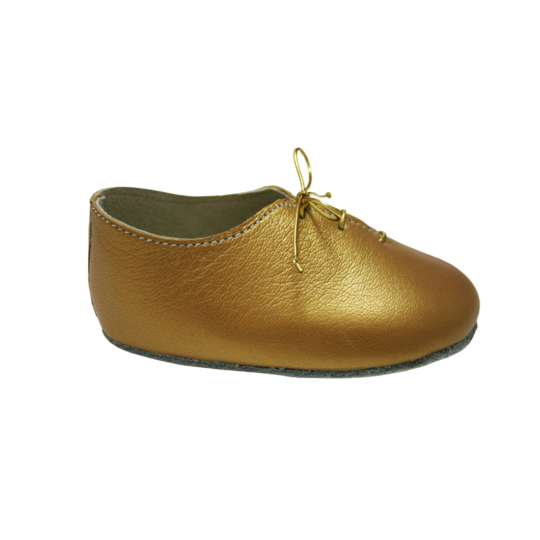 Baby Bella soft shell Oxford clog (Gold)